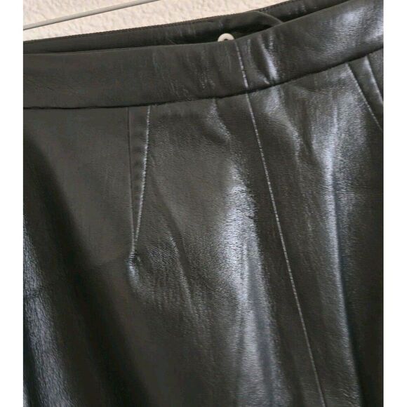 Aritzia Wilfred Manor Vegan Leather Pencil Skirt in Black Est Size 10 Mid Length - Picture 6 of 9